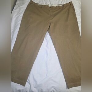 Oak Hill DXL Dress Chino Khaki Pants- Men's Big & Tall Size 52x30